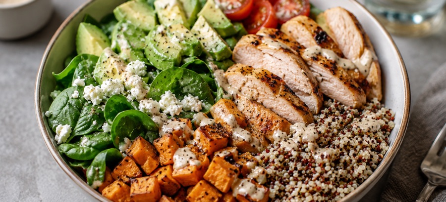 High-Protein Chicken Bowl